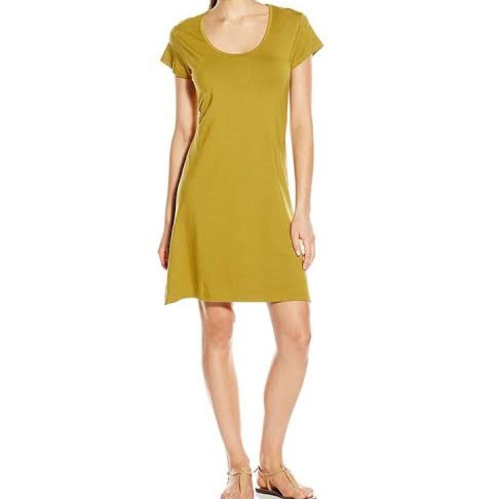 Kavu Gentri Dress‎ Size XL Olive Green Minimalist Stretch Gorpcore Basic NWT